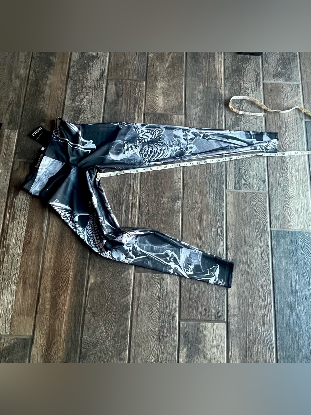 BlackMilk skeleton leggings M Bonus Iron Fist t-shirt M - Picture 6 of 13
